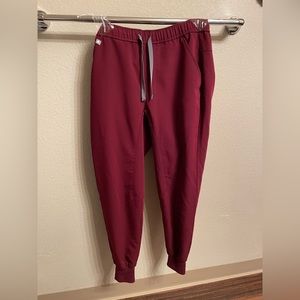Figs Small Men’s Burgundy 4-Pocket Joggers